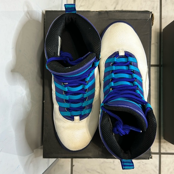 Air Jordan retro 10 white/Concord – blue Lagoon – black. - Picture 7 of 8